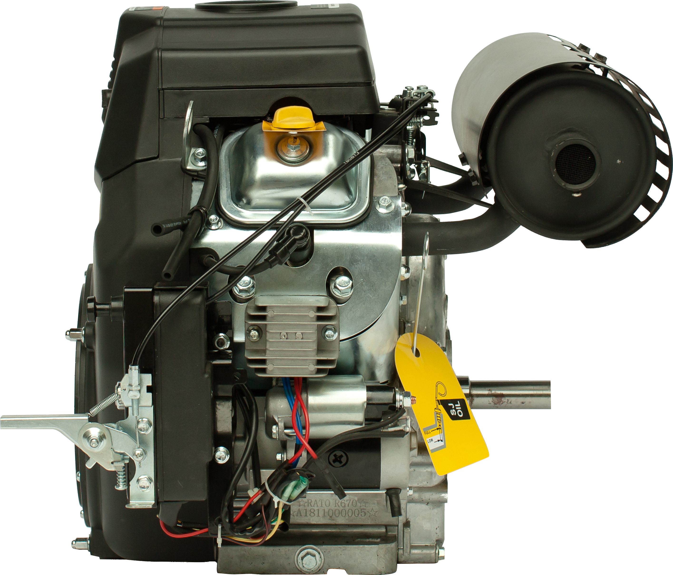 Бензиновый двигатель 27 л.с. R740D, сборка бензинового двигателя