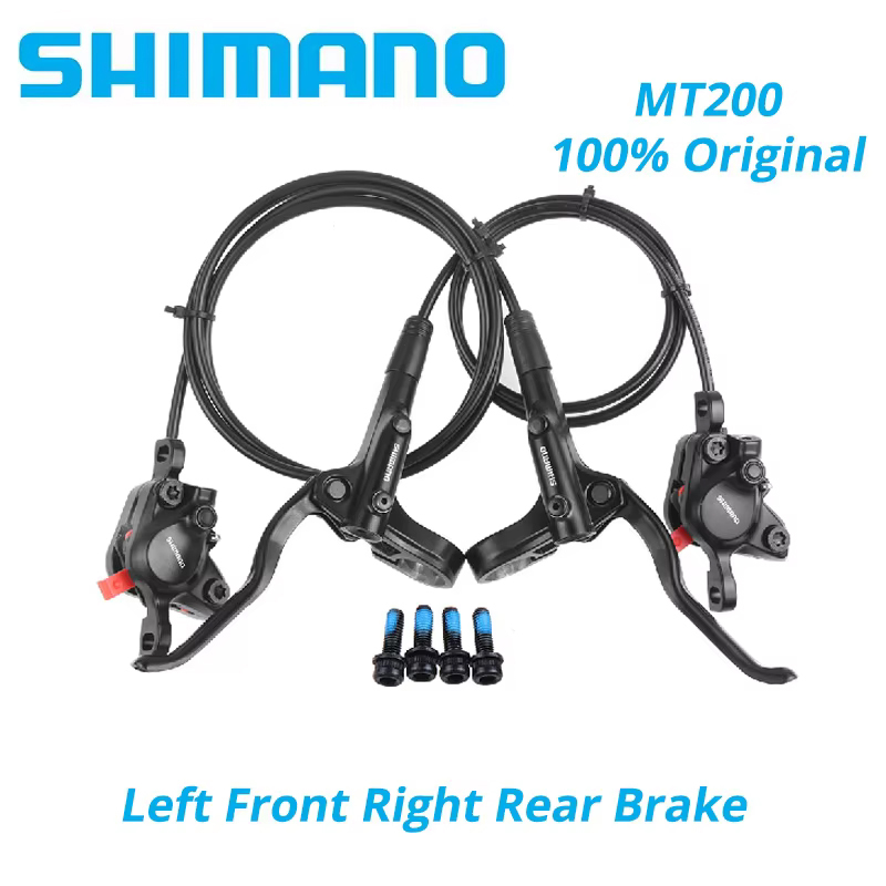 Shimano-MT200 Freio a disco hidráulico, alavanca de aço, BL-MT200, 2 pistão, 3 dedo, MT201, M315, MTB Mountain Bike, original