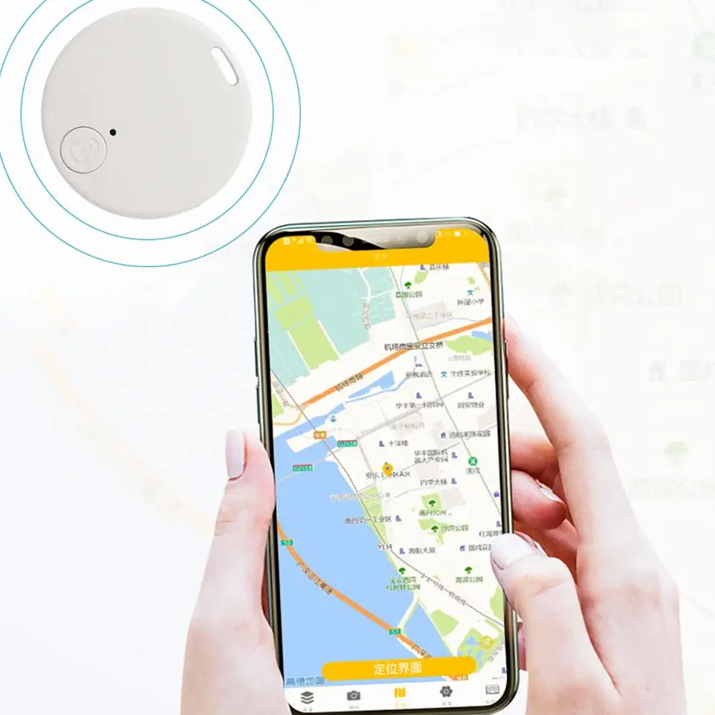 Cat Dog GPS Bluetooth 5.0 Tracker Anti-Lost Device Round Mini Anti-Lost Device Dog Pet Child Tracker Key Finder Accessories