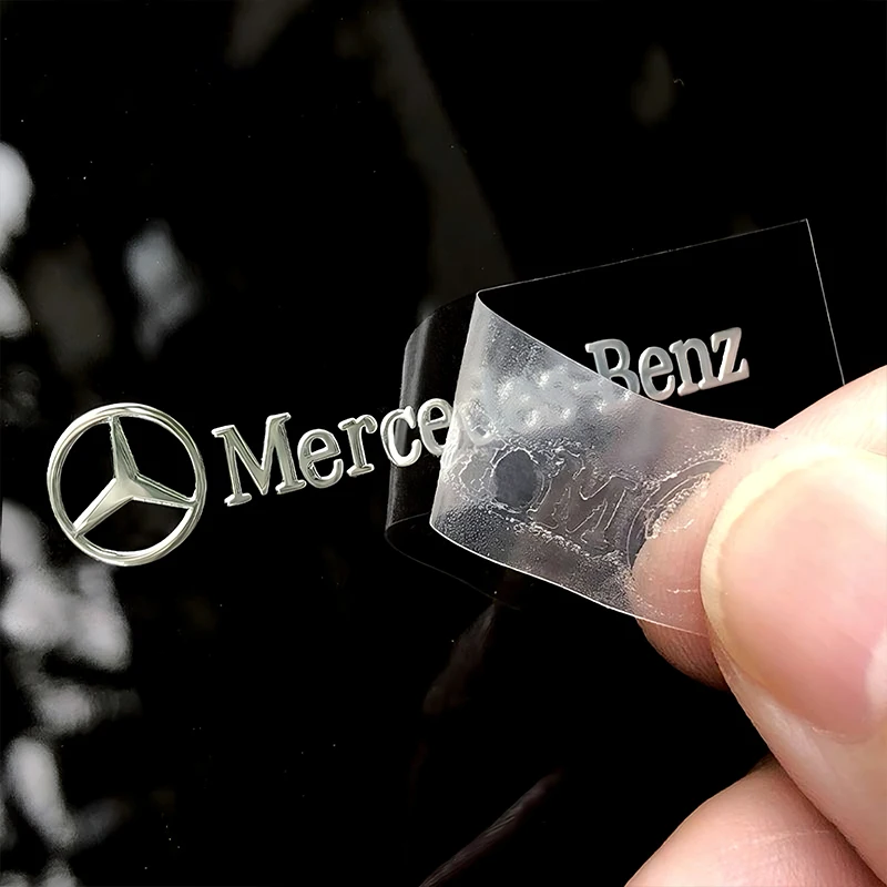 Pegatina con emblema de Metal 3D, decoración Interior de coche, calcomanías de estilo para Mercedes Benz AMG W205 C300 W203 W206 W108 W124 W126 W140