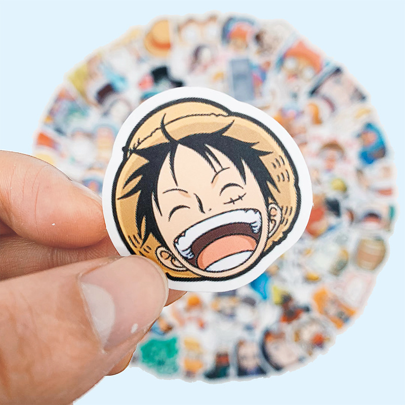 100PCS Nette Cartoon Ein Stück Aufkleber Kawaii Hand Konto DIY Aufkleber kinder Tagebuch Aufkleber Pack Schlafzimmer Dekor