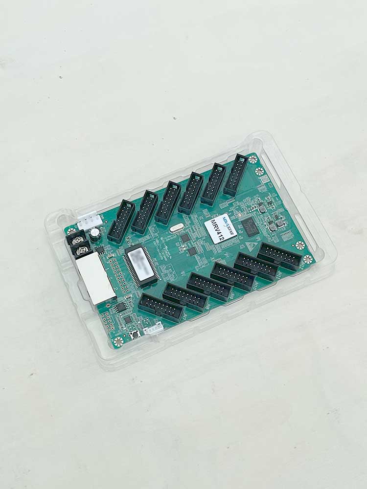 Novastar mrv412 placa de recepção led controlador de parede de vídeo tela led rgb matriz hbu75 módulo colorido cartão de controle
