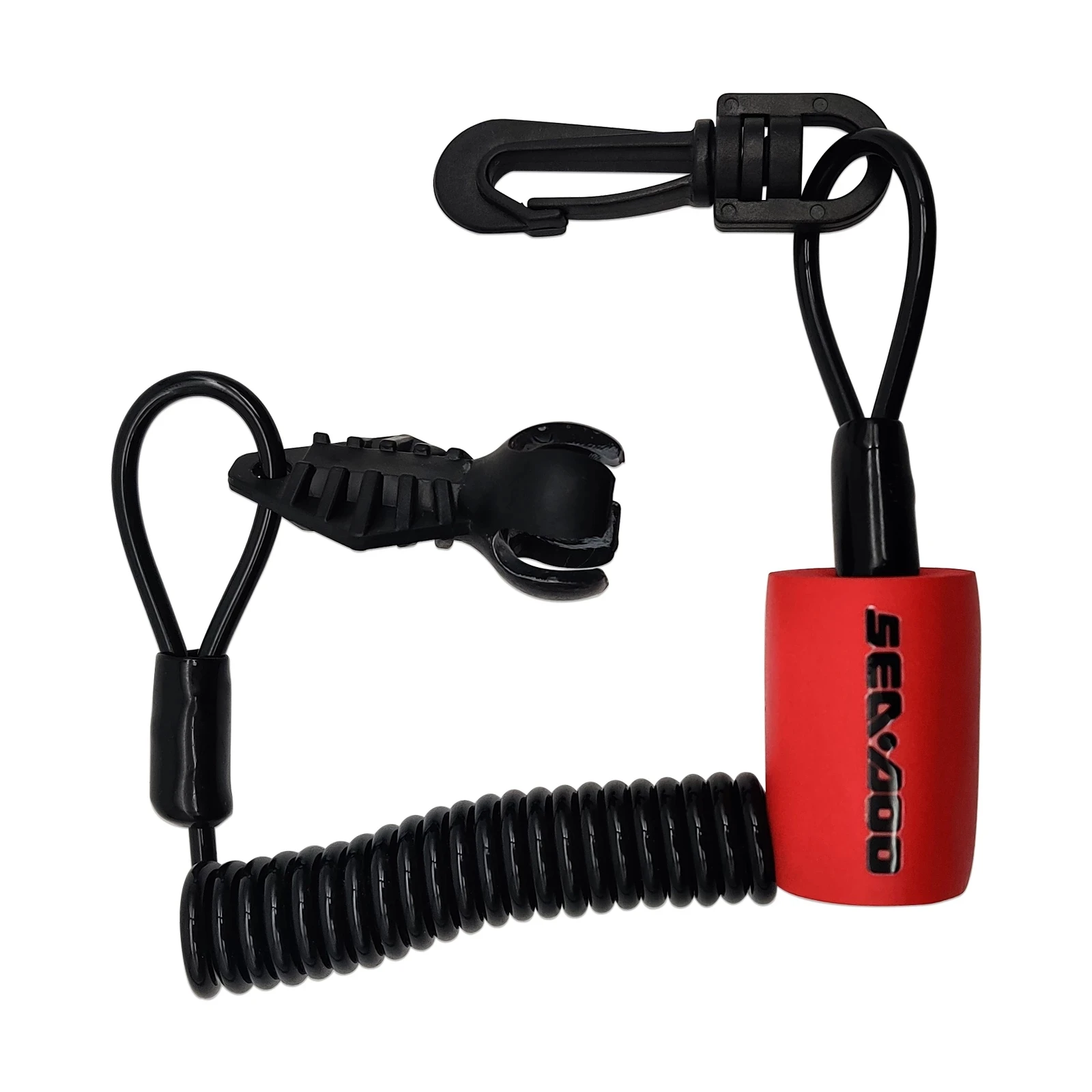 Cordão de segurança para Seadoo, Spark Clip-On Tether, Chave Flutuante para 278002843, 278003410