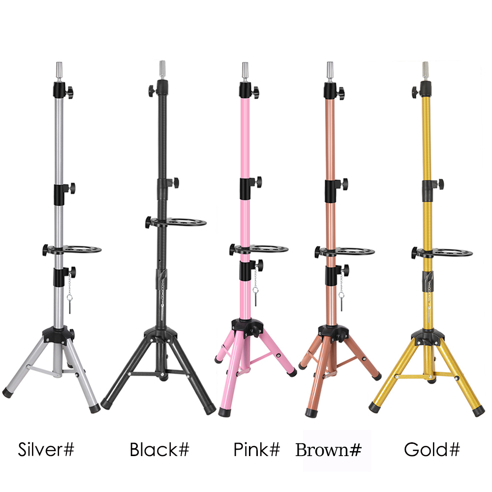 55 インチマネキンヘッドスタンド調整可能なヘビーデューティかつらスタンド三脚美容理髪トレーニングヘッドスタンドトレイ