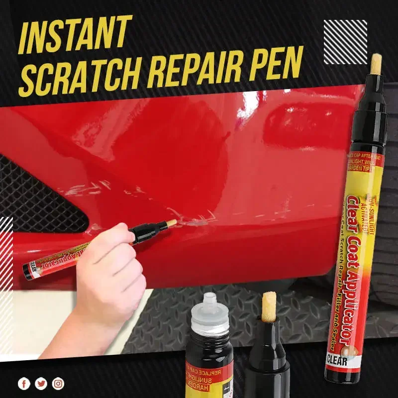 Bolígrafo de retoque para pintor, reparación de superficies, aplicador profesional, eliminador transparente de arañazos para cualquier Color de coche