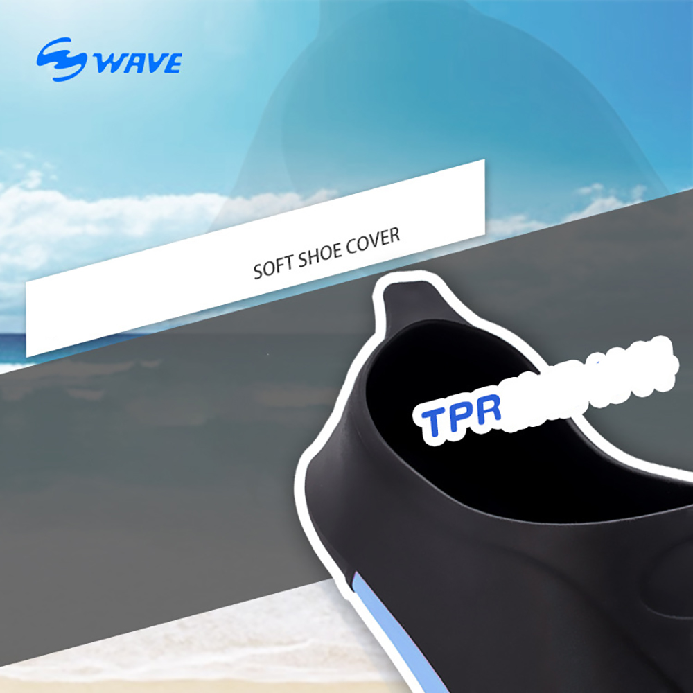 プロフェッショナルダイビングフィン柔軟な快適な TPR ノンスリップ水泳ゴムシュノーケリング水泳足ひれウォータースポーツビーチシューズ