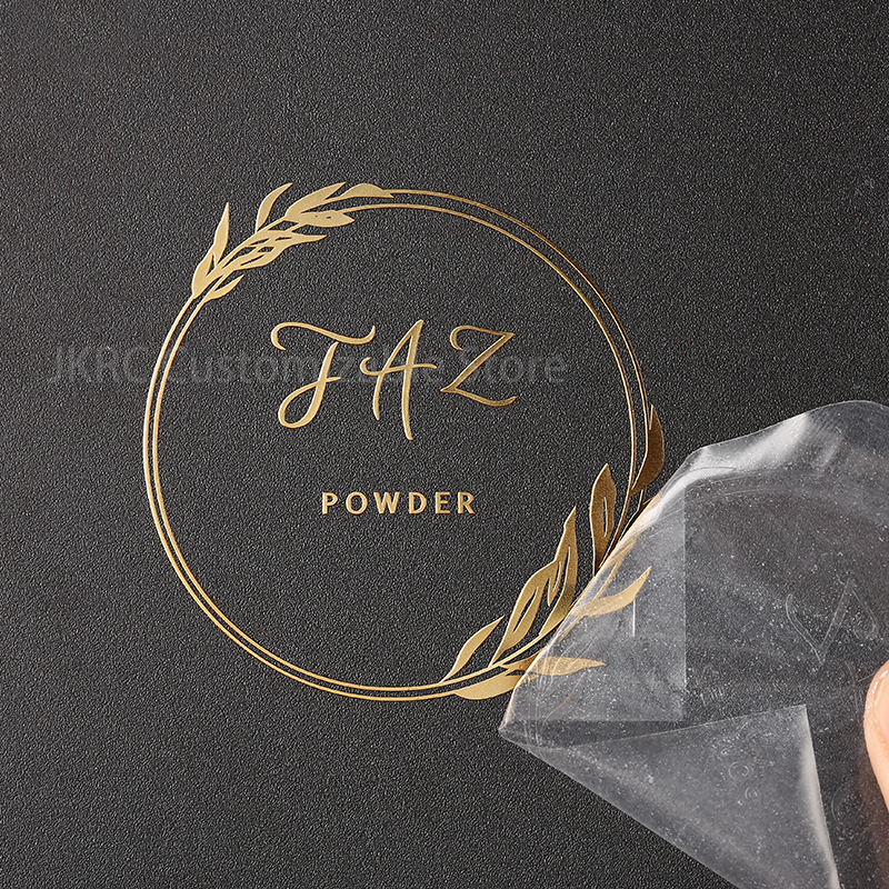 Custom 3D Gold Transfer Sticker Silver Metal Logo DTF print Perfume bottle Label Shine Embossed Brand Decal Self-adhesive relief