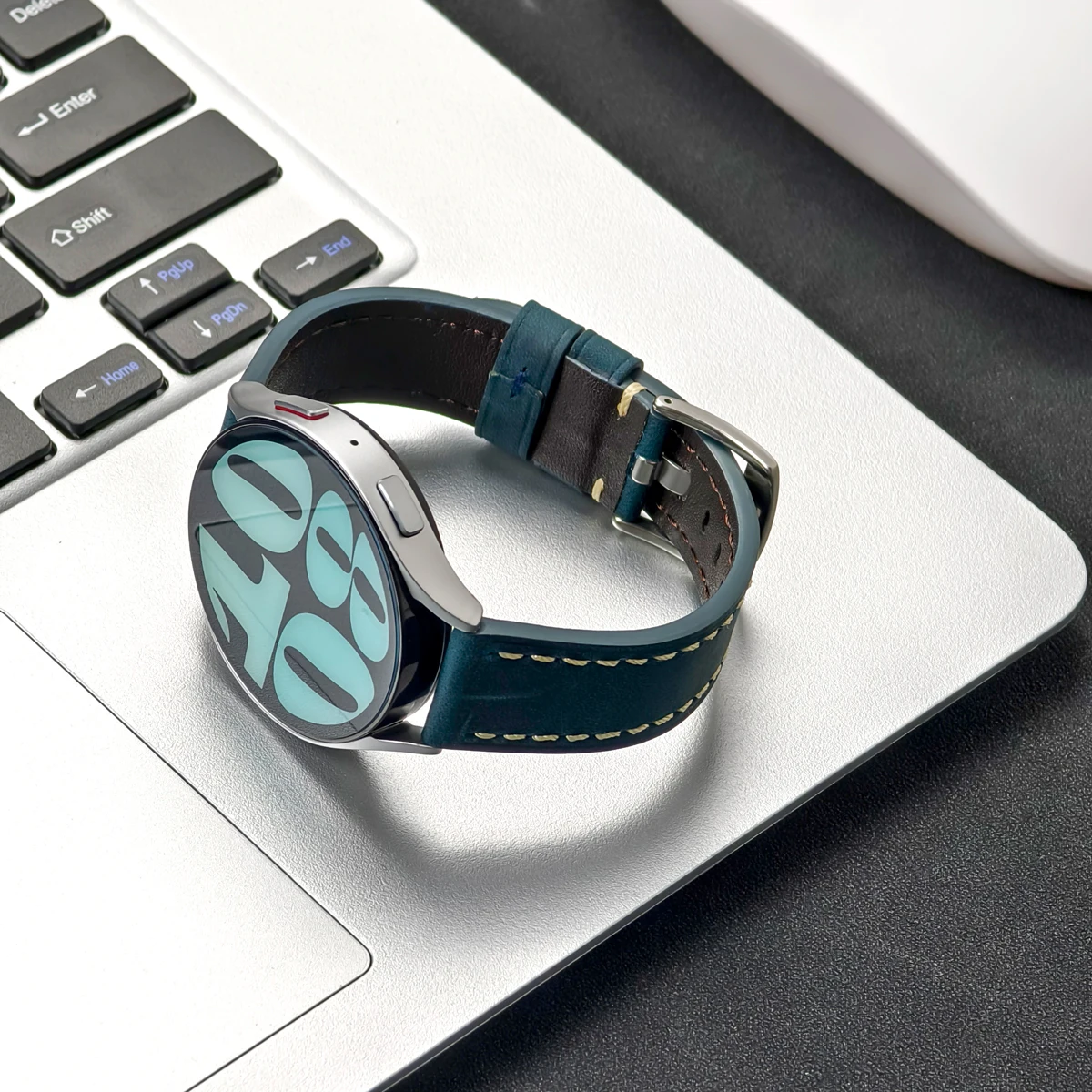 Correa de cuero de 22mm y 20mm para HUAWEI WATCH GT 4, 46mm, 4Pro GT3/2 Pro, banda suave de 42mm para Samsung Galaxy Watch 7/6/5/4 40mm