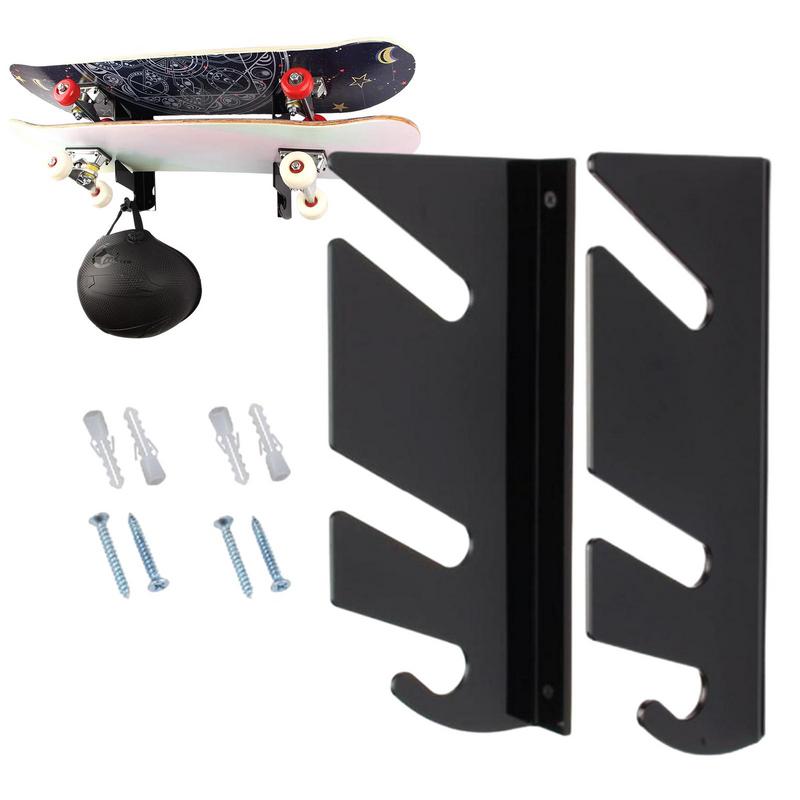 1 paar Skateboard Display Rack Acryl Wand Stehen Fest Montieren Innen Schwimm Skateboard Lagerung Halterung Wand Halter Für Wand