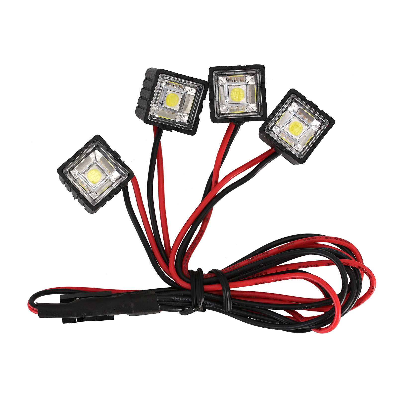 INJORA Đèn LED Sáng Đèn Pha Đèn Cho 1/10 RC Xe Bánh Xích Xe TRX4 TRX6 Trục SCX10 90046 Wraith RR10 VS4-10 Redcat gen8
