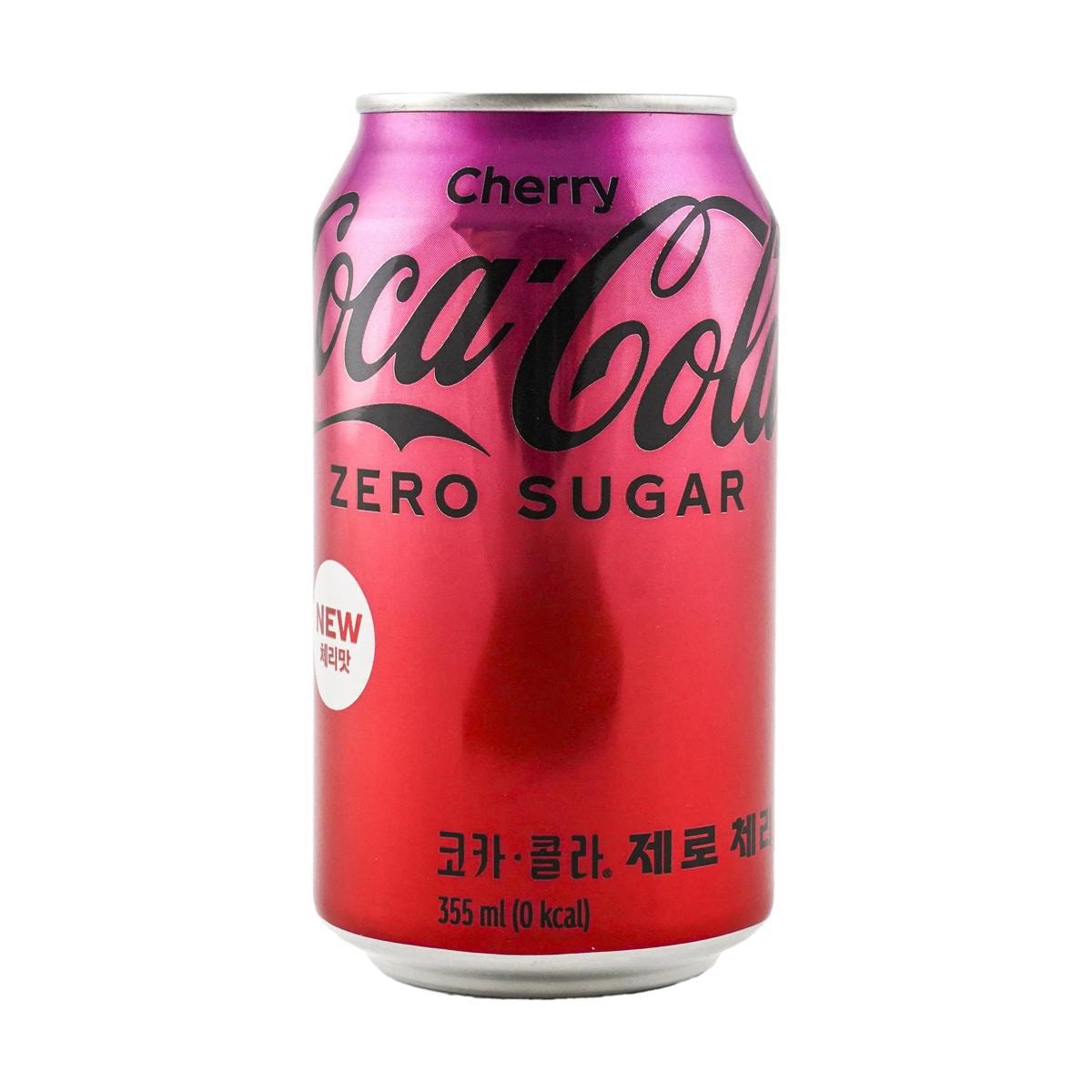 [7Packs] KOREA COCA COLA Cola Zero 0 Sugar 0 Calories Cherry Flavor 12 fl oz*7Packs[Yami Exclusive]