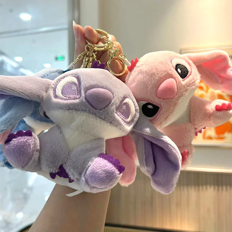 ของแท้ Disney StitchLotso ของเล่นตุ๊กตาพวงกุญแจจี้อุปกรณ์เสริมน่ารักการ์ตูนตุ๊กตาตุ๊กตาพวงกุญแจของเล่น Key CHAIN ของขวัญ