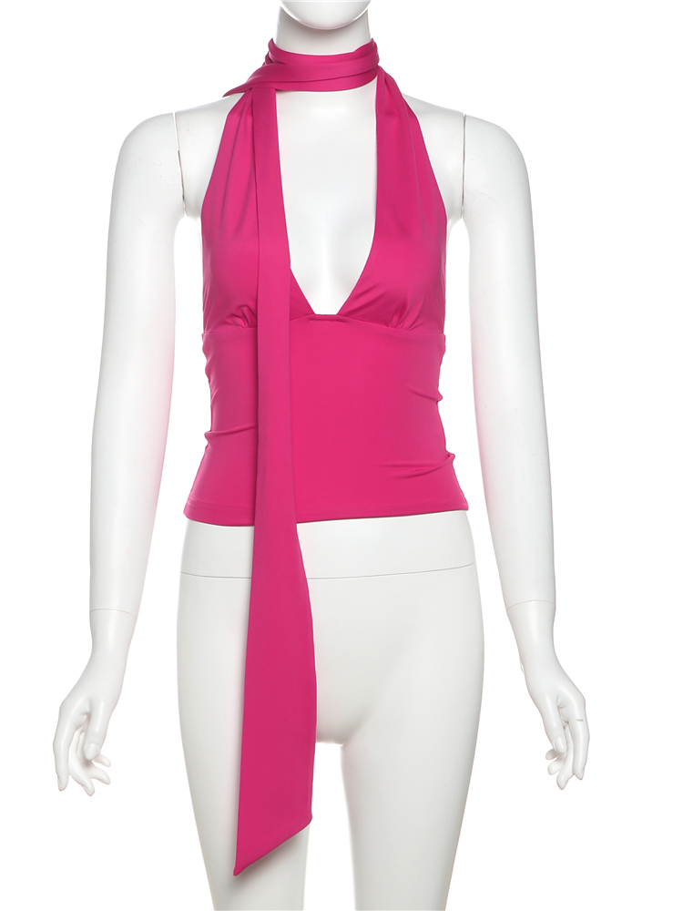 Seltsame Puss Schal Tank Tops Frauen Backless Unregelmäßigen Sommer Trend Hottie Hipster Trend Sexy Wild Klassische Streetwear Grundlegende Weste