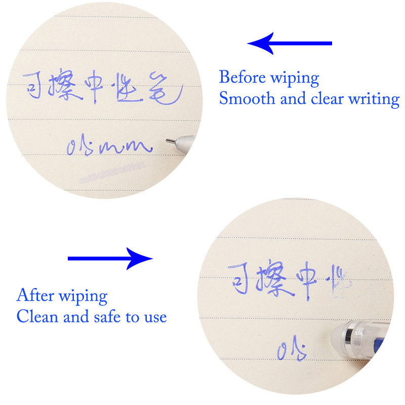 Гелевая ручка со стираемыми чернилами, 0,5 дюйма, 0,38 мм, 12 шт.