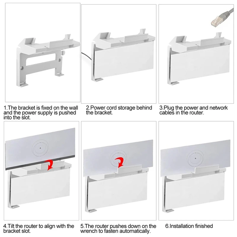 ABHG-Halterung für Gen 3, Router-Halterung, Kunststoff-Router-Wandmontagesatz, Zubehör für V3 und Gen 3-Router