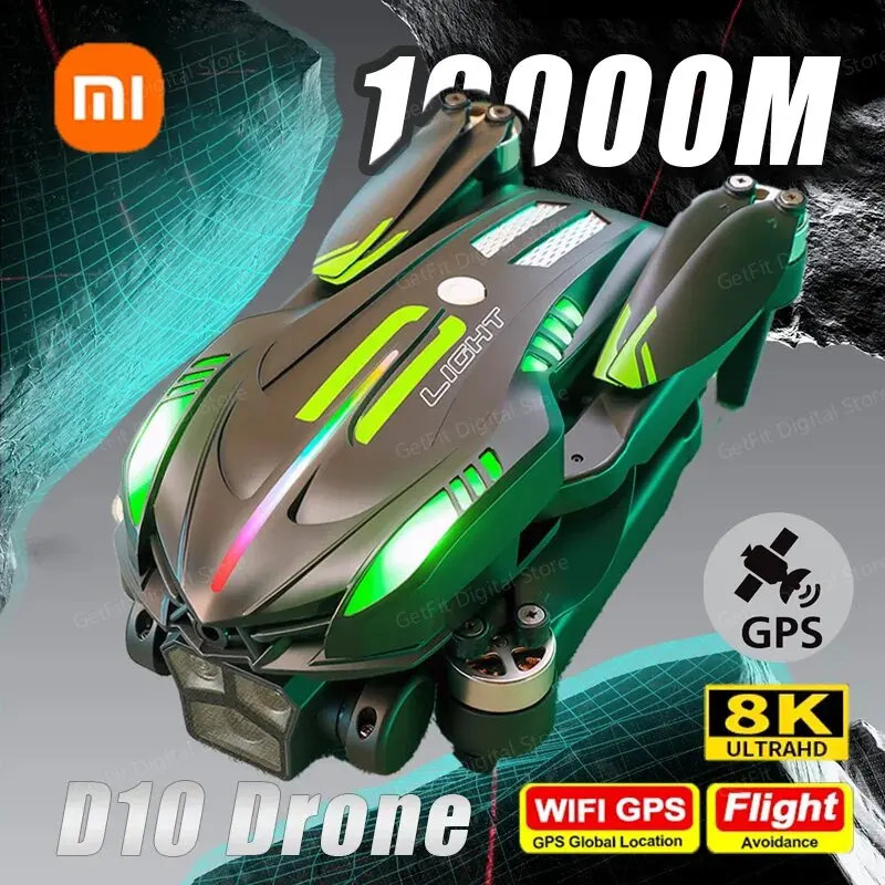 Xiaomi D10 Drone 8K HD Gradient flowing light Aerial Photography Dual-Camera Omnidirectional Obstacle Avoidance Brushless UAV