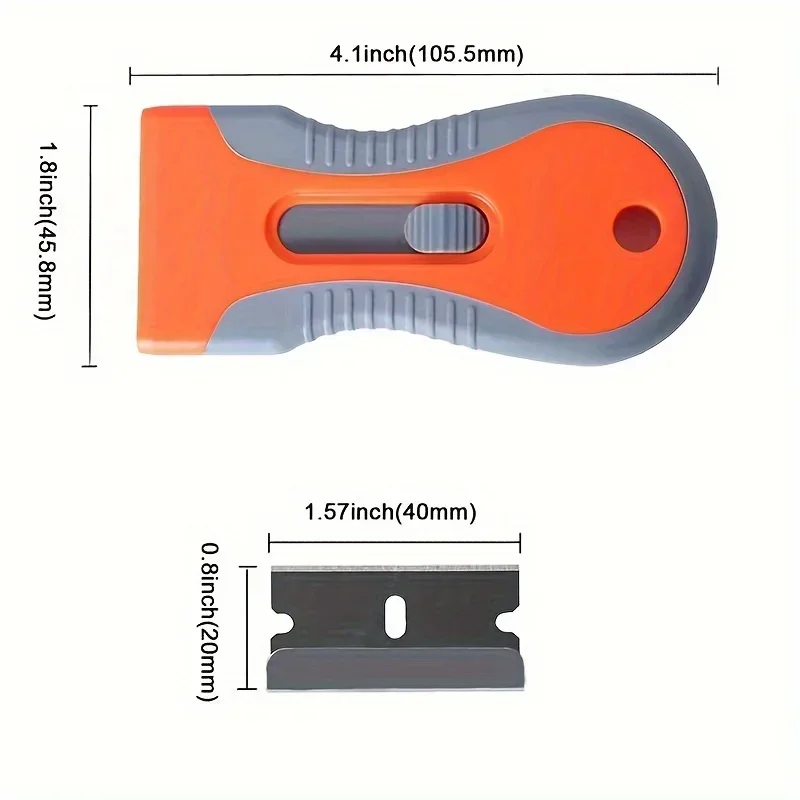 Glue removal 1 Set blade With 10 Blades, Telescopic Adjustment Knife, Cleaning Scraper Tool For Removing Labels,Stickers,Paint
