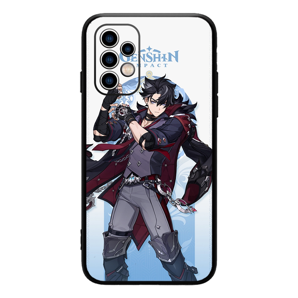 Caso do telefone do impacto de Genshin para samsung galaxy a54 53 52 51 f52 a71 note20 ultra s23 m30 m21