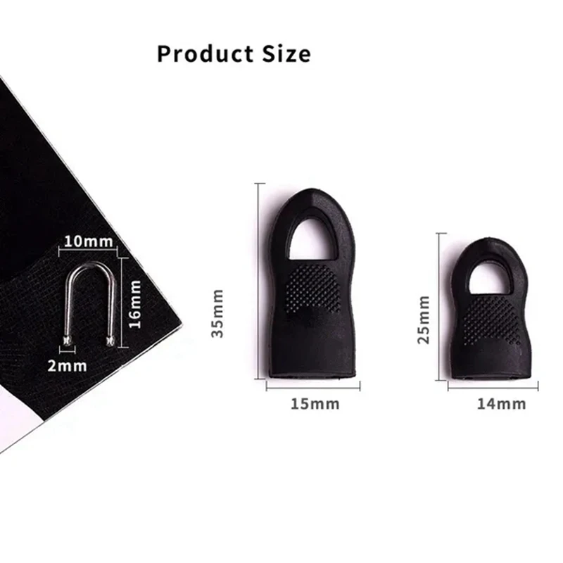 8 ชิ้นเปลี่ยนหัวซิปเครื่องมือฟรีที่ถอดออกได้ซิปดึงสําหรับกระเป๋าเดินทางกระเป๋านักเรียน End Fit เชือกแท็กเสื้อผ้าซิปผู้ให้บริการหัก