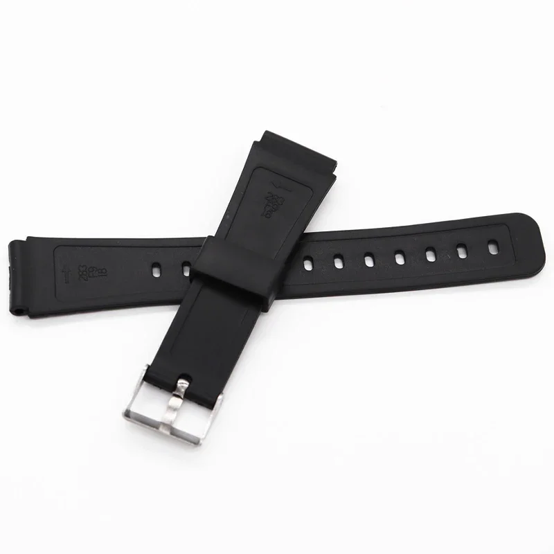 Correa de goma de silicona de 18mm y 20mm para reloj Casio W800H W800H A158/168 AE1200/1300 para pulsera SGW400 F91W F84 F105/108