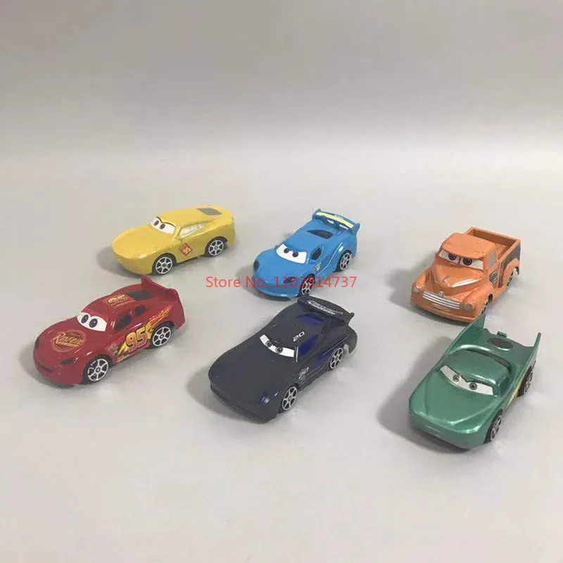 Disney pixar carro relâmpago mcqueen conjunto figuras jackson tempestade mack tio caminhão pull-back carros modelo boneca crianças brinquedo para o presente