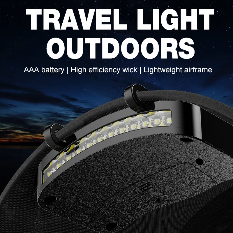 11 luzes LED, contas, tampas, luzes de clipe, viagens ao ar livre, viagens noturnas curtas, fáceis de usar.