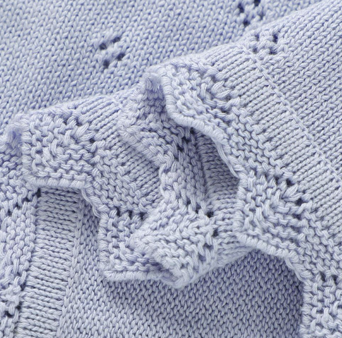 Knitted Baby Blanket Newborn Swaddle Wrap Blankets For Boys Girls 100% Cotton Soft Infant Receiving Blanket Crib Quilt Stuff