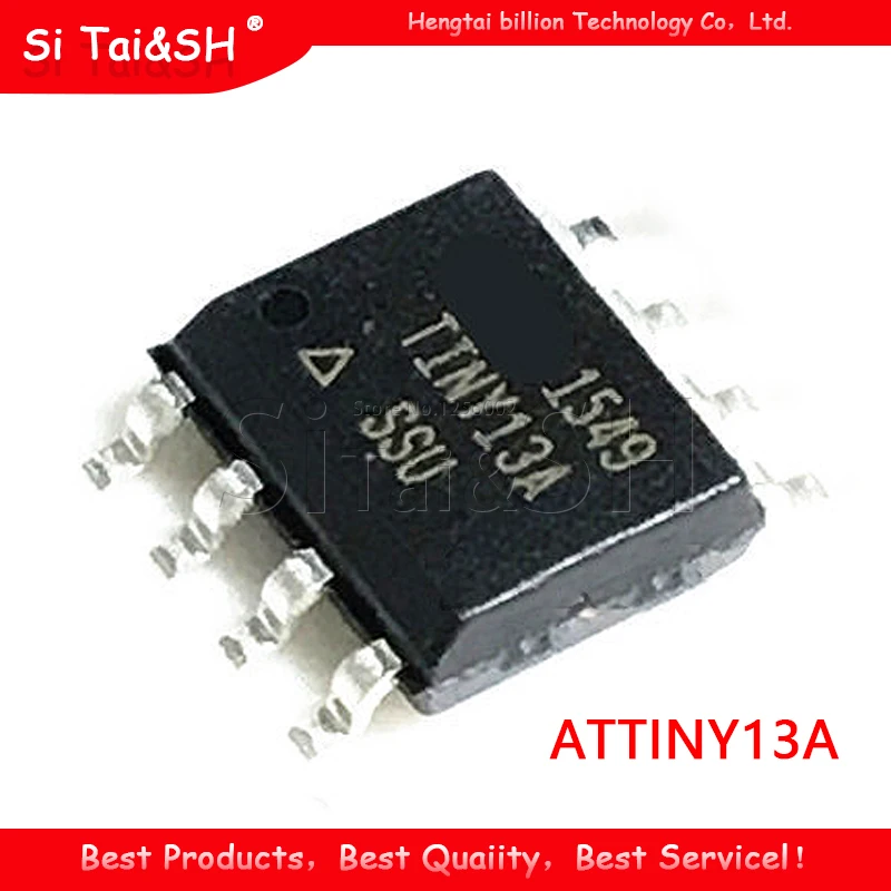 (5 piezas) 100% nuevo ATTINY13 ATTINY13A TINY13A ATTINY13A-SSU ATTINY13A-SU funda protectora de plástico negro para SOP-8
