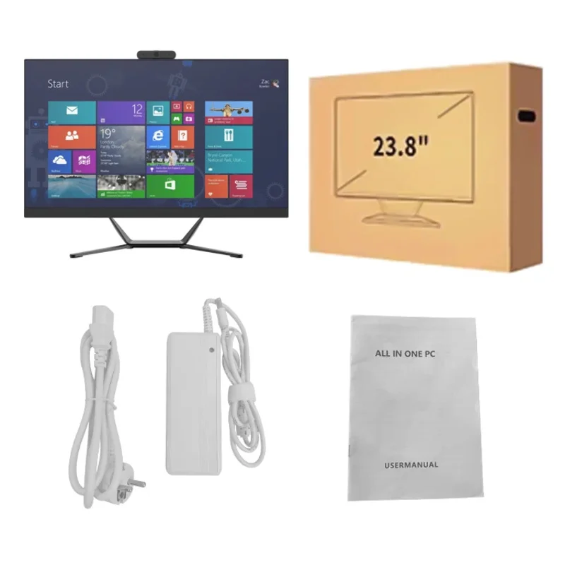 ราคาถูก AIO I3 I5 I7 All-in-one Barebone ชุดคอมพิวเตอร์เดสก์ท็อปขาตั้ง MINI แผง Monoblock All In One PC 21.5