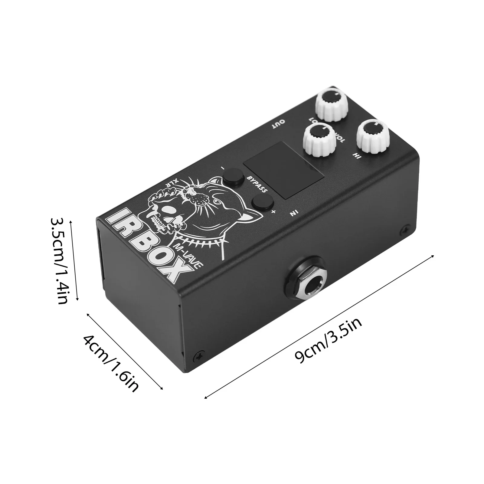 M-VAVE Guitar IR Box Effects Pedal with IR Cab Impulse Response Cabinets Speaker Simulator XLR Output Port 6.35mm Output/Input