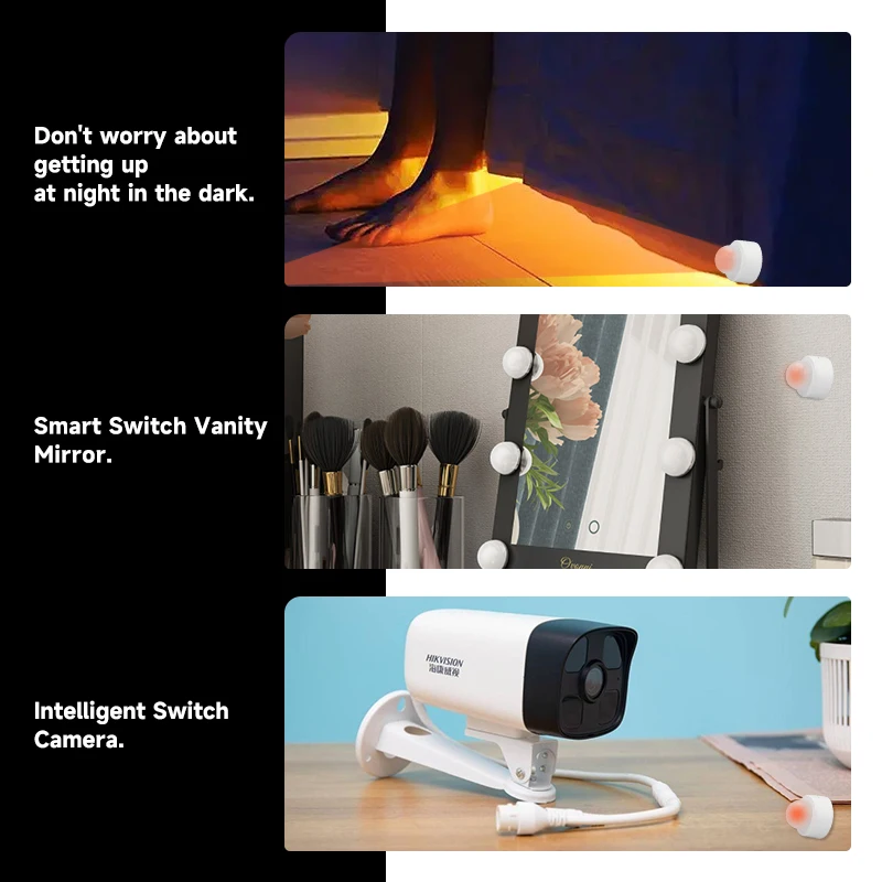 Tuya Zigbee Sensor de movimiento humano hogar inteligente Mini Sensor de movimiento PIR Detector infrarrojo seguridad vida inteligente funciona con Alexa Gateway