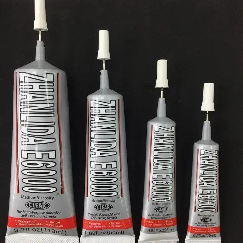 E6000 接着剤 DIY クリスタルラインストーンクラフトツール針エポキシ接着剤強力なホットフィックスジュエリーツールジュエリー服工芸品接着剤