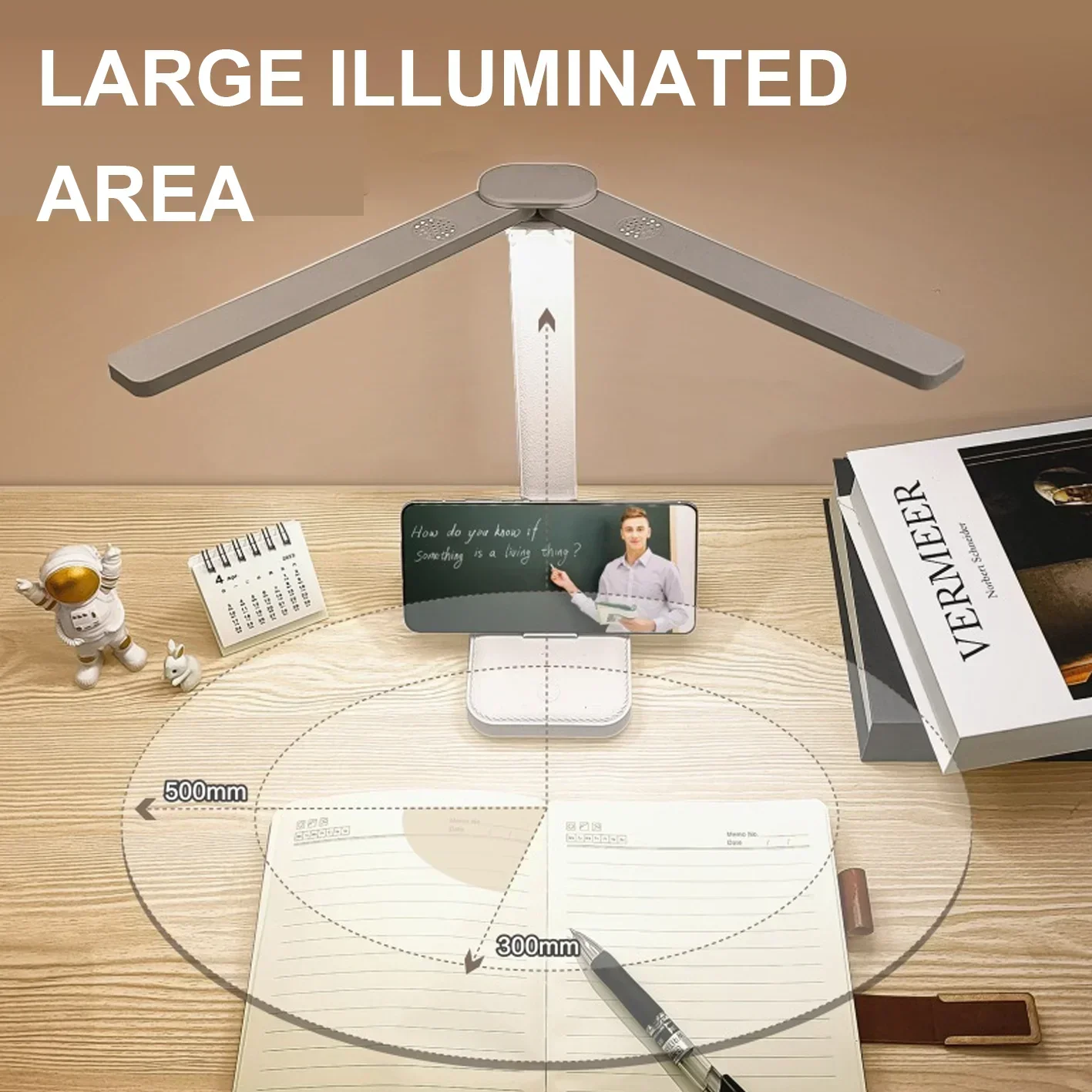 โคมไฟตั้งโต๊ะพับได้ USB ชาร์จอ่านโคมไฟตั้งโต๊ะ LED 3 ระดับหรี่แสงได้เซ็นเซอร์สัมผัสป้องกันดวงตาสําหรับห้องนอนสํานักงานข้างเตียง
