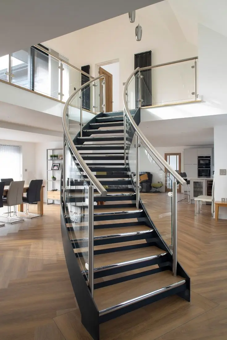 Custom Railing Stainless Steel Handrail Balcony Tempered Laminated Glass Deck Railings Outdoor Railing Balustrades Handrails