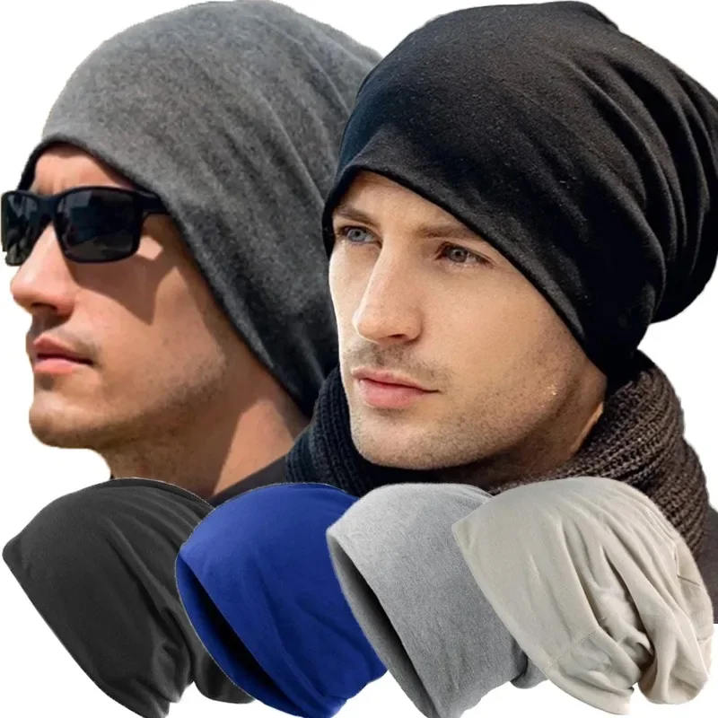 Gorros cálidos de invierno para hombres y mujeres, gorros de punto apilables suaves e informales con estilo, gorros elásticos de Hip Hop Unisex