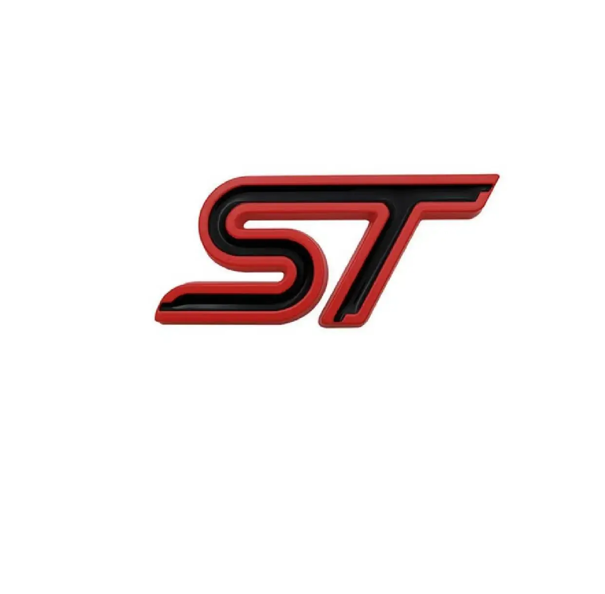 3D Metall RS Logo ST Abzeichen Aufkleber Auto Lenkrad Emblem MK2 MK3 MK5 MK4 ST Aufkleber Zubehör