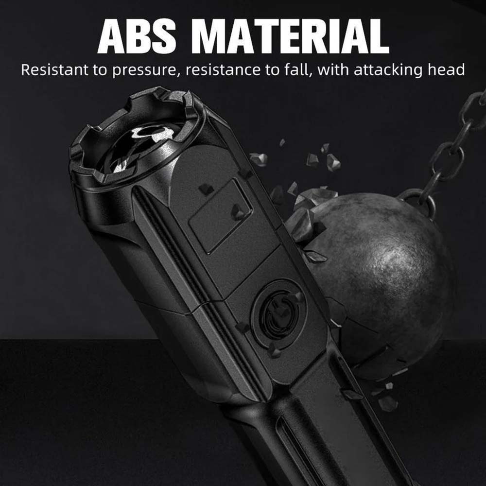 Mini linterna de enfoque con zoom recargable por USB, linterna portátil para exteriores, Camping, pesca, caza, potente linterna LED