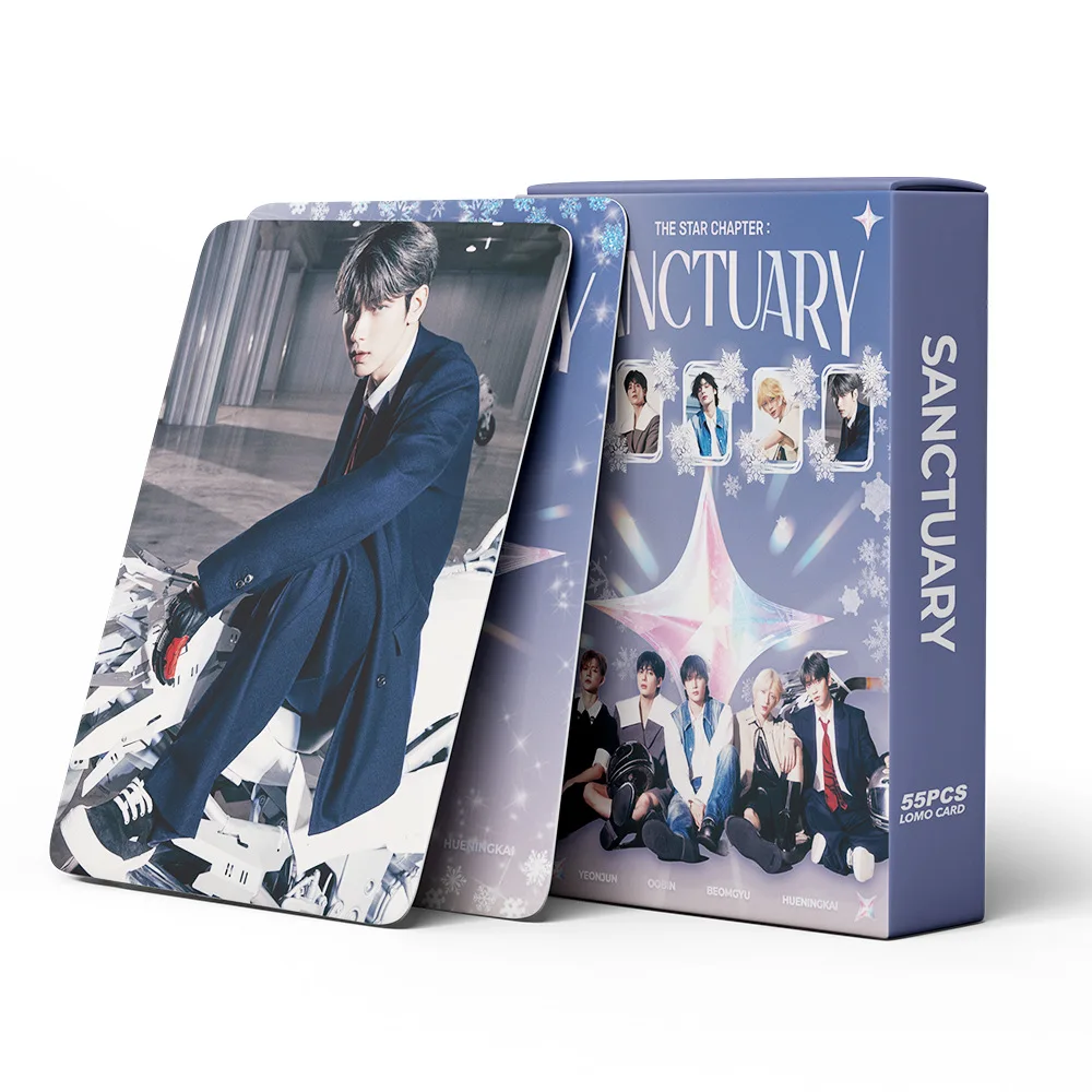 55 ชิ้น Idol Boy Group ใหม่อัลบั้ม TOMORROW Lomo การ์ด HUENINGKAI TAEHYUN BEOMGYU SOOBIN YEONJUN HD Printd Photocards แฟนของขวัญ