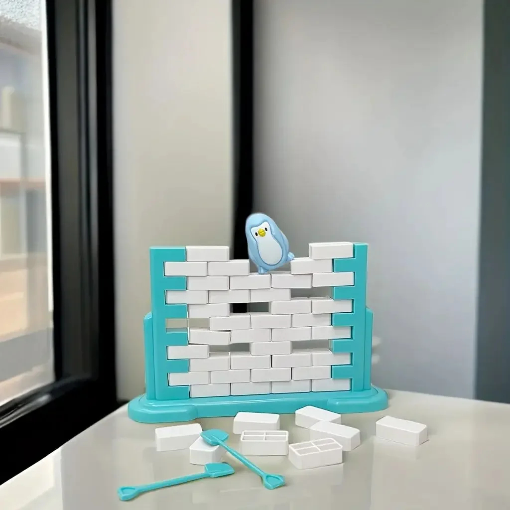 มินิสนุกเด็กบันทึก Penguin Ice Breaker กับดักของเล่นเกมกระดานในร่มครอบครัว Part เด็ก Interactive Balance บล็อกของขวัญ