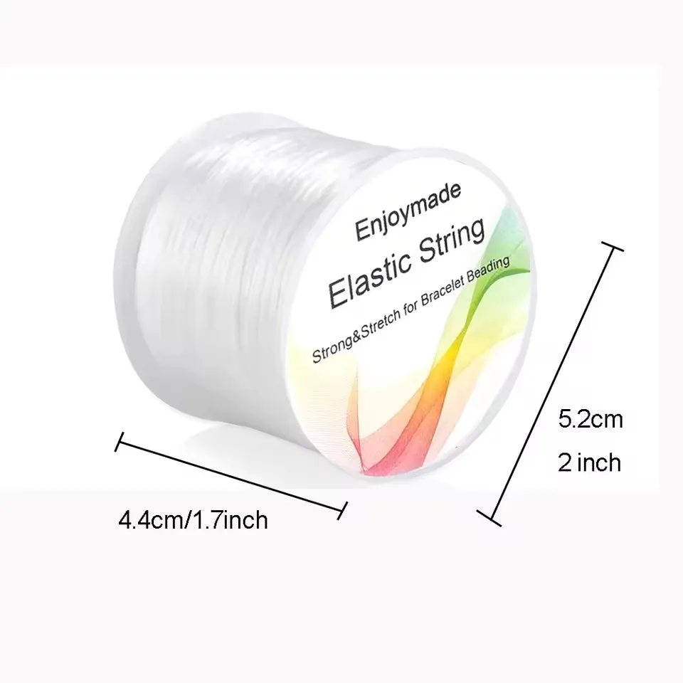 Pulseira elástica corda estiramento frisado para diy jóias fazendo pulseira colar corda jóias acessórios atacado