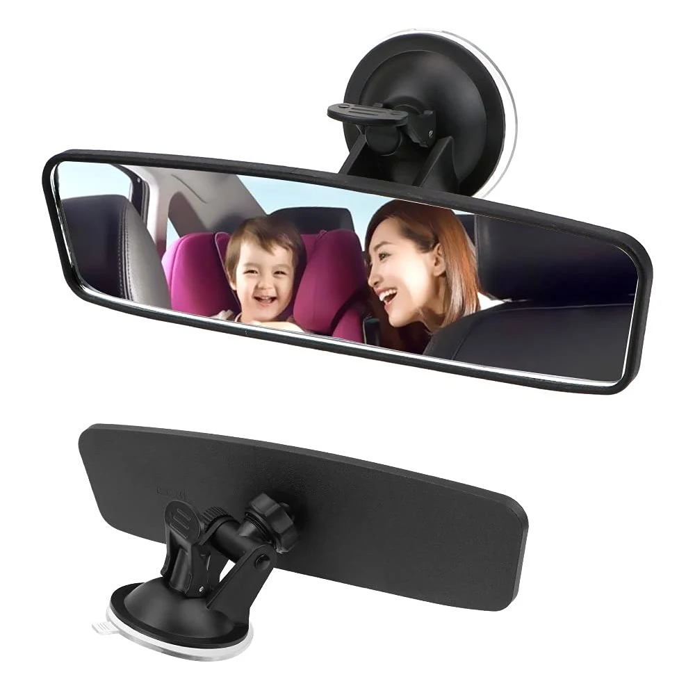 Anti-Reflexo Espelho Retrovisor, Espelho Azul, Universal Carro e Caminhão Interior Espelho Retrovisor, Ventosa