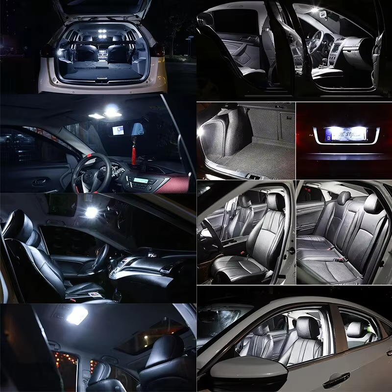 1x CSP 1860 C5W LED Car 31mm 36mm 39mm 41mm Festoon Reading Light Auto Interior Dome Vehicle Trunk Door Lamp Bulb 6000k DC12V