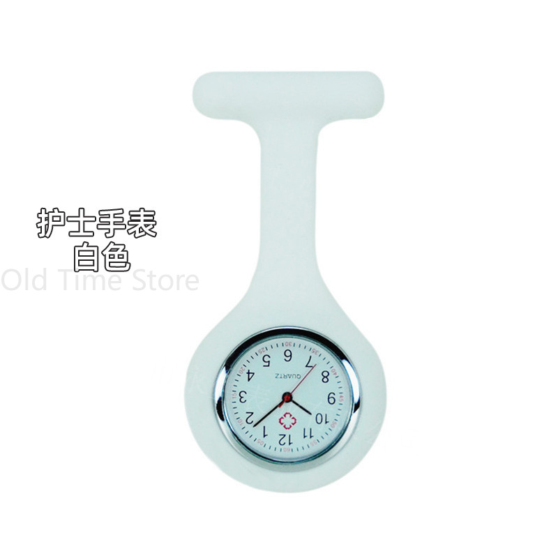 Relojes de bolsillo de moda, reloj de enfermera de silicona con batería, relojes médicos Unisex, reloj