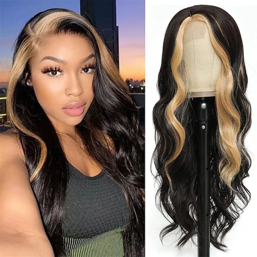 Synthetische 70 cm europäischen und amerikanischen Stil Frauen langes lockiges Haar große Wellen synthetische Perücke volle Kopfbedeckung Kopfbedeckung