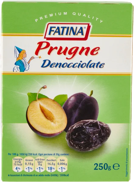 Set less Pflaumen Prugne Denocciolat 250g - Fatina