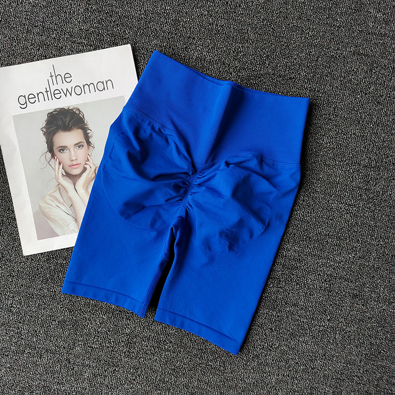 Pantalones cortos de Yoga sin costuras para mujer, pantalones cortos de entrenamiento de cintura alta, mallas de gimnasio con Control de barriga, pantalones cortos transpirables para correr, verano