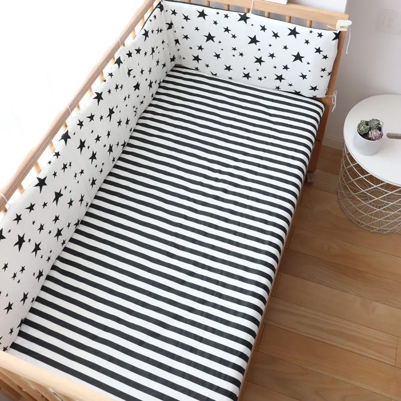 180x30 cm Culla Paraurti In Cotone Spessore Morbido Culla Protezione Per Infantile Anti-collisione Cuscino Per Bambini Letto Recinzione copertura Room Decor