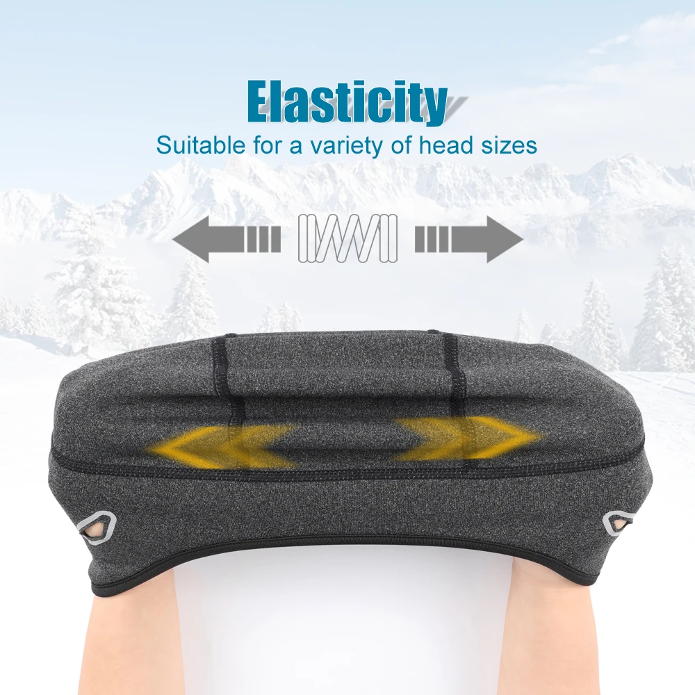 ฤดูหนาว Beanies หมวกขี่จักรยานความร้อนกลางแจ้งภายใต้ MTB หมวกกันน็อคหมวกขนแกะกีฬาผู้ชายจักรยานเล่นสกีวิ่งเดินป่าหมวกกะโหลกศีรษะ