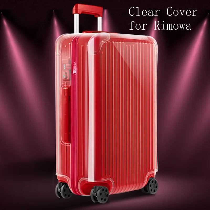 Прозрачный чехол для Rimowa Essential с застежкой-молнией, высококачественная защита для чемодана, индивидуальные чехлы для багажа 20 "22" 26" 28 "30" 33"