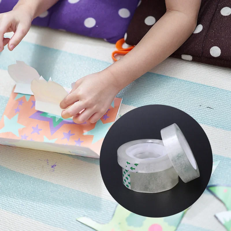1-10 ロール透明テープリフィルクリアテープリフィルディスペンサー用目に見えないテープオフィスホームスクール用品 18/12/8 ミリメートル